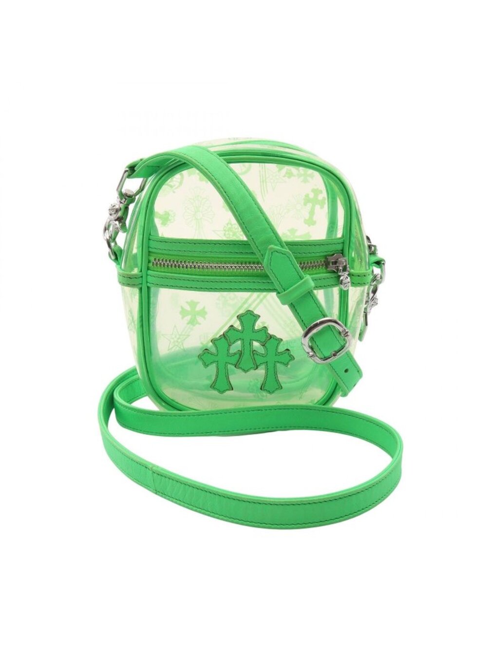 Chrome Hearts Shoulder Bag Taka Mini Cross Patch Leather